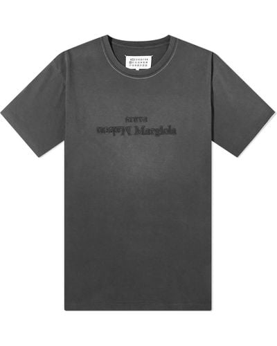 Maison Margiela Faded Logo T-Shirt - Black