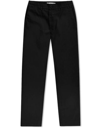 Norse Projects Aros Regular Light Stretch Chino - Black