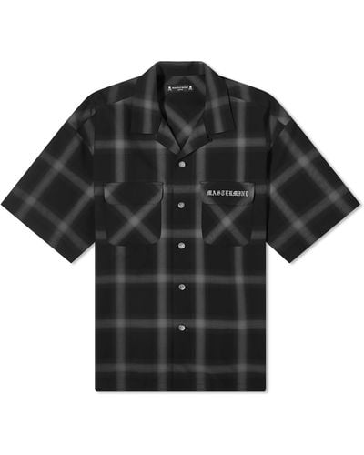 Mastermind Japan Ombre Checked Vacation Shirt - Black
