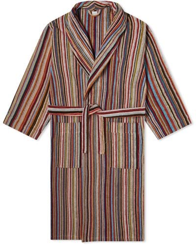 Paul Smith Signature Stripe Dressing Gown - Pink