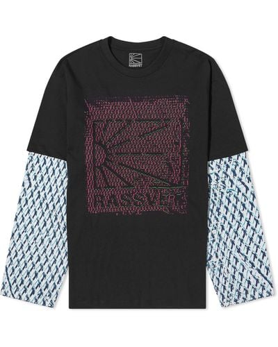 Rassvet (PACCBET) Mesh Camo Long Sleeve T-Shirt - Black
