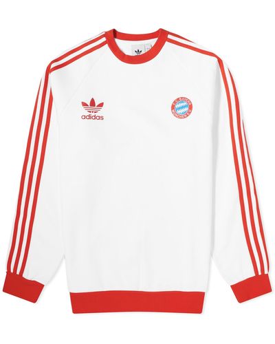 adidas Fc Bayern Munich Og Crew Jumper - Red