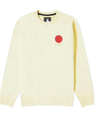 Edwin Japanese Sun Crew Sweater - Yellow