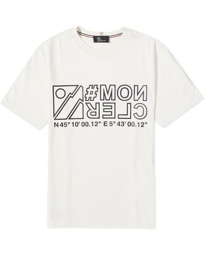 3 MONCLER GRENOBLE Short Sleeve T-Shirt - White