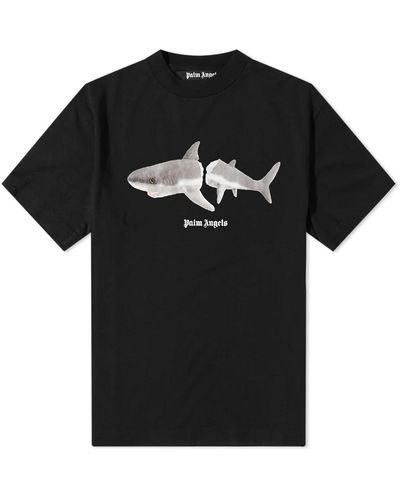 Palm Angels Shark Classic T-shirt - Black