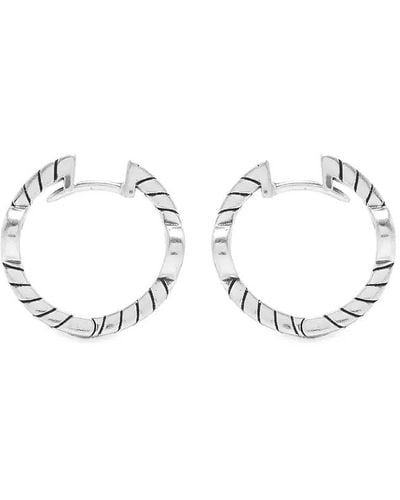 Gucci Interlocking G Hoop Earrings - Metallic