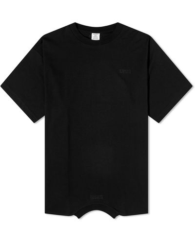 Vetements Tonal Upside-Down Logo T-Shirt - Black