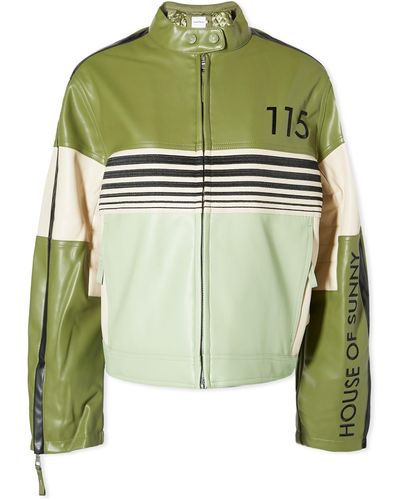 House Of Sunny The Racer Jacket - Green