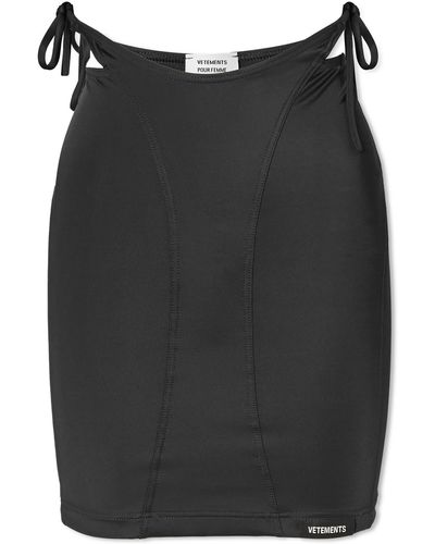 Vetements Deconstructed Bikini Skirt - Black