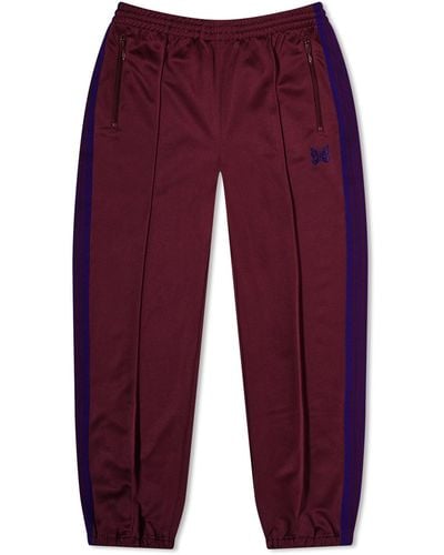 Needles Poly Smooth Zipped Track Pant - Purple