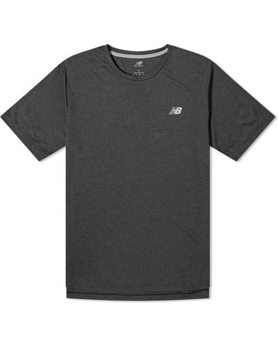 New Balance Nb Athletics Run T-Shirt - Black