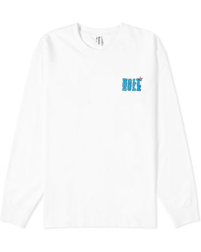 Reception Holy Cotton Long Sleeve T-shirt - White