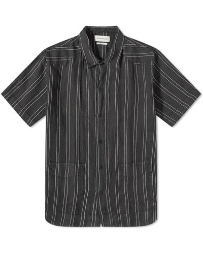 Oliver Spencer Cuban Short Sleeve Shirt - Black
