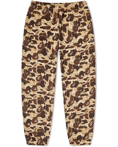 A Bathing Ape Cookie Camo 2 Oversized Sweat Trousers - Natural