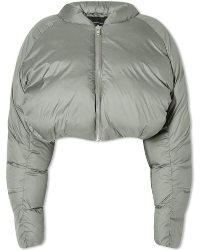 Entire studios Cropped Pillow Bomber Jacket - Gray