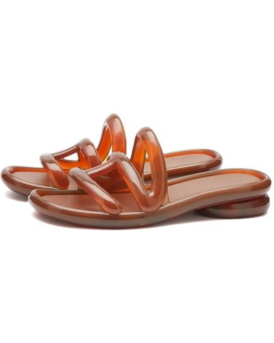 Melissa X Telfar Jelly Slide Shoes - Brown
