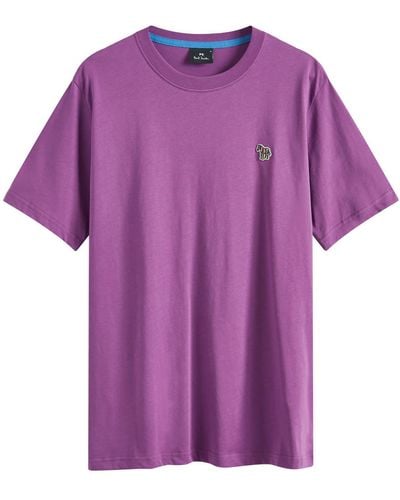 Paul Smith Regular Zebra Logo T-Shirt - Purple