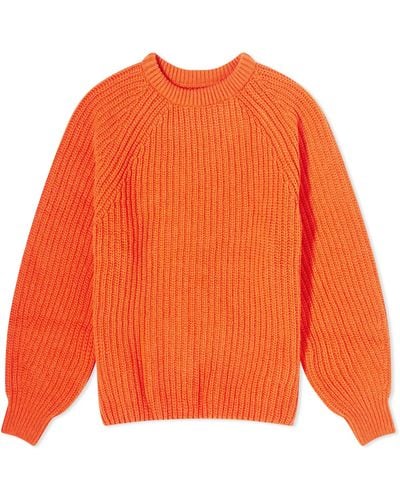 Barbour Hartley Knitted Jumper - Orange