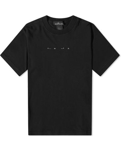 Stone Island Shadow Project Mako Cotton Back Print T-Shirt - Black