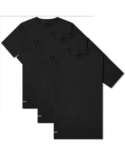 WTAPS Skivvies 3-Pack T-Shirt - Black