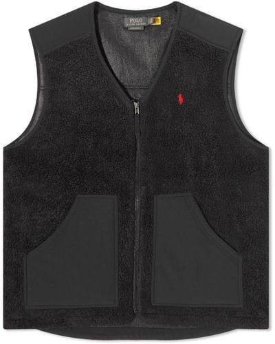 Polo Ralph Lauren Hi-Pile Fleece Vest - Black