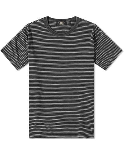 RRL Stripe T-Shirt - Black