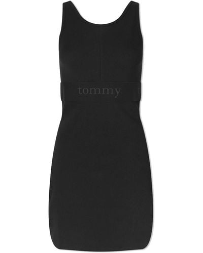 Tommy Hilfiger Rib Jersey Bodycon Dress - Black