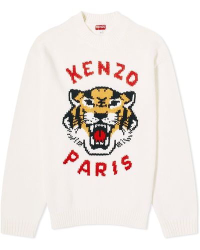 KENZO Lucky Tiger Crew Knit - Red