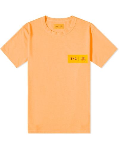 C.P. Company End. X ‘Adapt’ Plated Fluo Jersey T-Shirt - Orange
