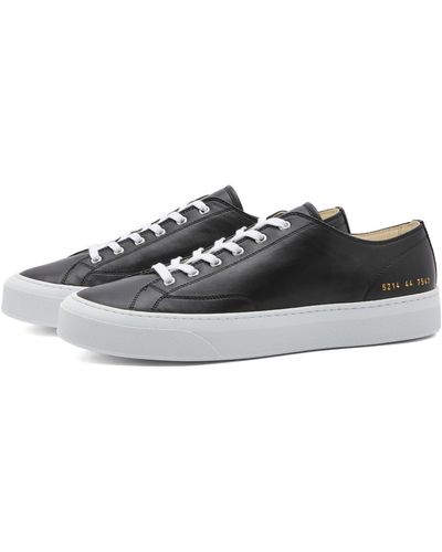 Common Projects Tournament Low Classic Leather Trainers - Black