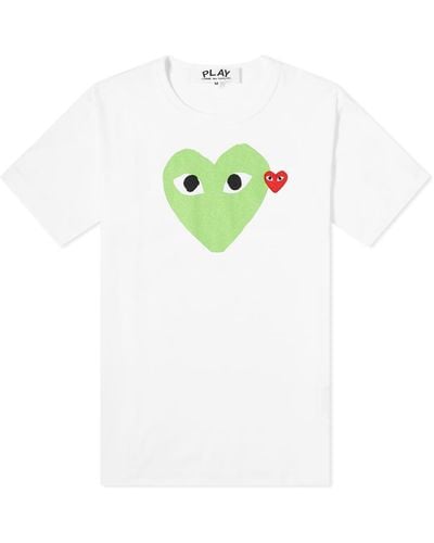 COMME DES GARÇONS PLAY Heart Colour Heart T-Shirt - Green