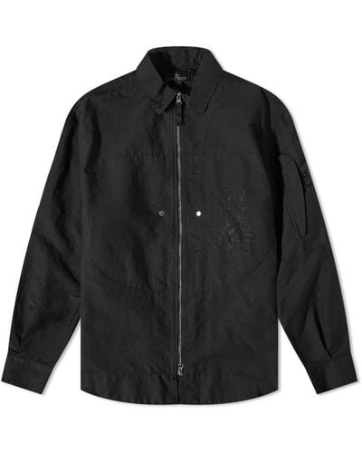 Stone Island Shadow Project Cotton Nylon Printed Shirt Jacket - Black