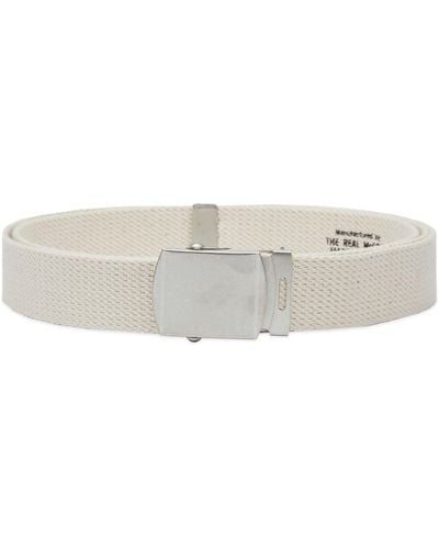 The Real McCoys The Real Mccoys Trouser Uniform Belt - White