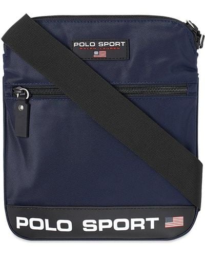 Polo Ralph Lauren Sport Flat Crossbody Bag Blue