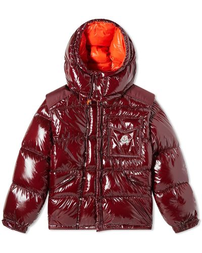 Moncler Karakorum Down Filled Nylon Jacket - Red
