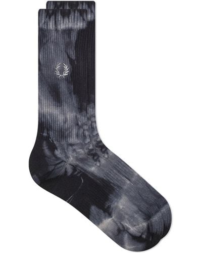 Fred Perry Tie Dye Graphic Sock - Blue