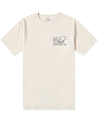 Sporty & Rich 94 Country Club T-shirt - Natural