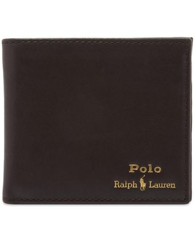 Polo Ralph Lauren Embossed Billfold Wallet - Brown