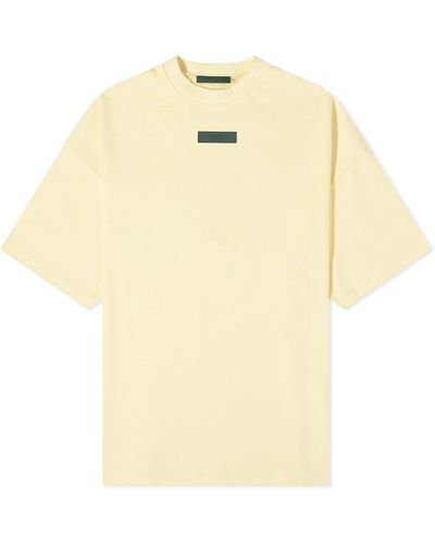 Fear Of God Spring Tab Crew Neck T-Shirt - Yellow