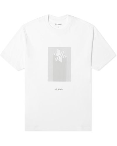 Goldwin Visual Effect Print T-Shirt - White