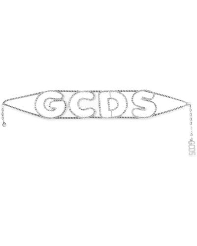 Gcds Andy Logo Choker - Metallic