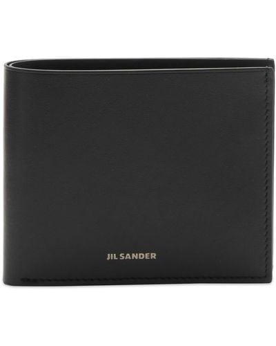 Jil Sander Logo Billfold Wallet - Black