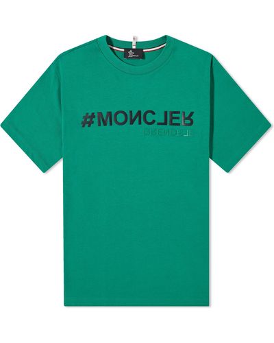 3 MONCLER GRENOBLE Short Sleeve T-Shirt - Green
