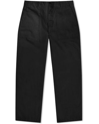 Engineered Garments Heavyweight Fatigue Trousers Cotton Ripstop - Black