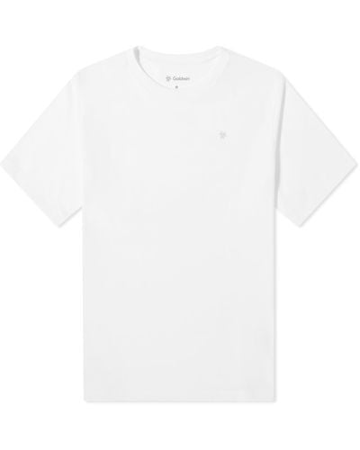 Goldwin Big Logo Print T-Shirt - White