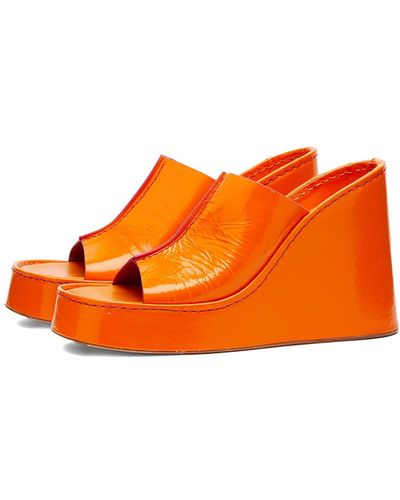 Miista Rhea Wedge Sandal - Orange