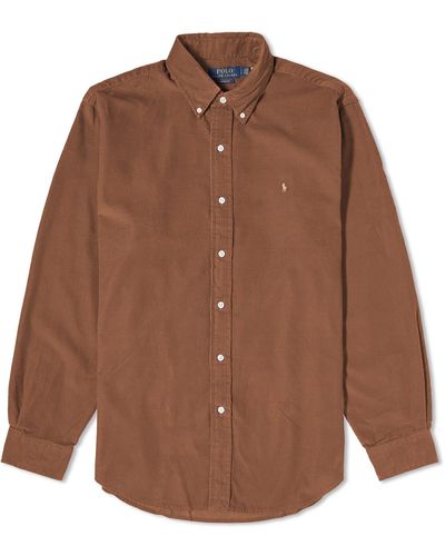 Polo Ralph Lauren Corduroy Button Down Shirt - Brown