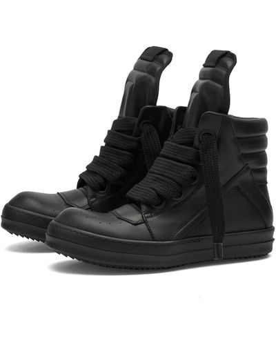 Rick Owens Geobasket Sneakers - Black