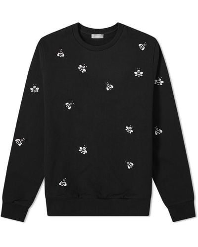 Dior X Kaws Bee Embroidered Sweatshirt - Black