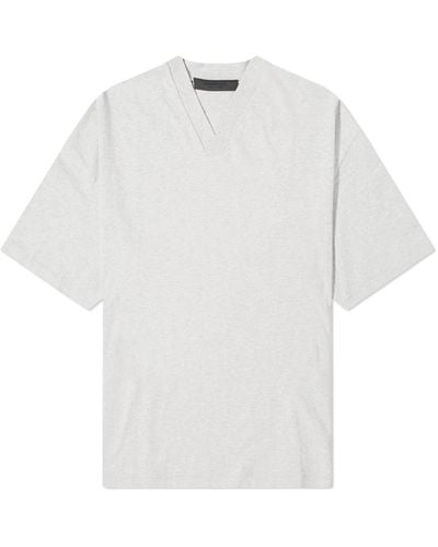Fear Of God Spring Logo V-Neck T-Shirt - White